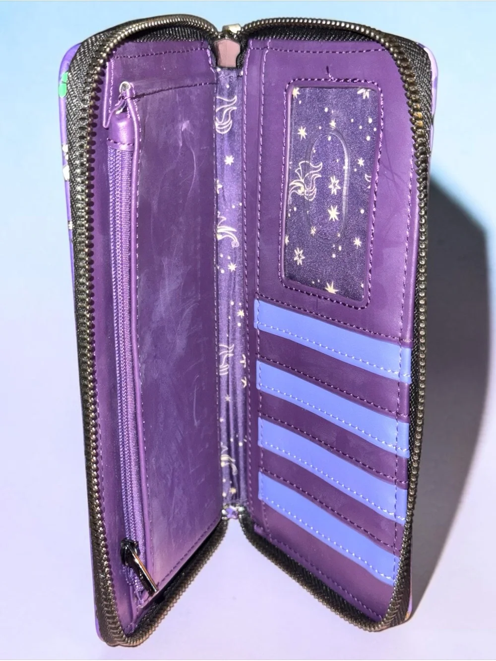 Loungefly Nightmare Before Christmas Halloween Line AOP Zip Wallet